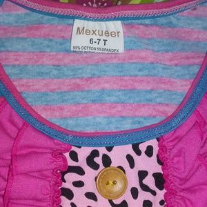 6/7 ruffle sleeve boutique top NWOT